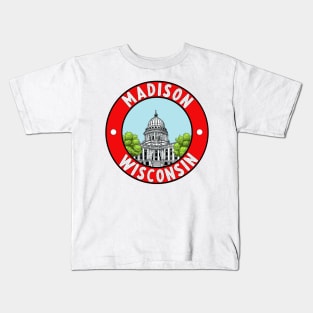 Vintage Style Madison Decal Kids T-Shirt